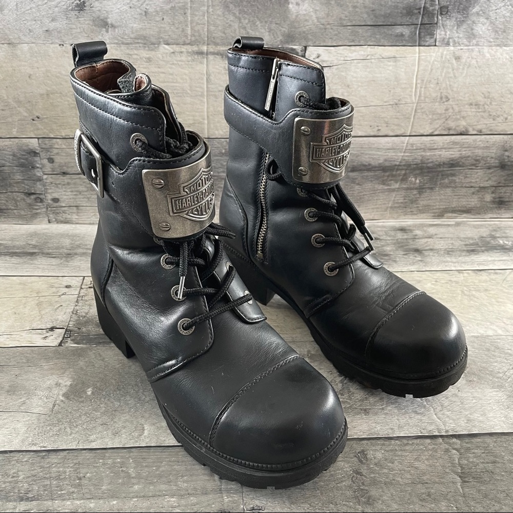 Harley-Davidson Black Combat & Moto Boots